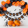 Bat Sticker Halloween Black Orange Party Decoration