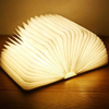 LED Night Light Wooden RGB Folding Book Desk Lamp