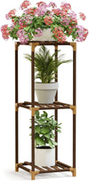 Plant Stand Indoor, Outdoor Wood Plant Stands for Multiple Plants, Tiered Plant Shelf Table Plant Pot Stand for Living Room, Patio, Balcony