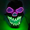 Scary face LED glow mask