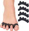 Silicone Toe Spacers for Correct Toe Alignment, Bunion and Hammertoe Straighteners - 2 Pairs