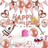 Rose Gold Birthday Balloon Set