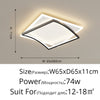 Square Simple LED Chandelier